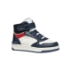 Basket Montante à Lacets Et Scratch Geox Enfant Washiba Geobuck+Lycra
