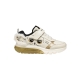 Basket Basse à Lacets Et Scratch Geox Enfant Ciberdron Synt.Lea+Pearl