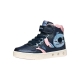 Basket Montante à Scratches Geox Enfant Skylin Girl Synt.Lea+Pea