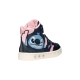 Basket Montante à Scratches Geox Enfant Skylin Girl Synt.Lea+Pea