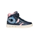 Basket Montante à Scratches Geox Enfant Skylin Girl Synt.Lea+Pea
