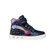 Basket Montante à Lacets Geox Enfant Skylin Girl Synt.Lea+Pea