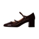 Ballerine Talon Cuir Emilie Karston Pivoine