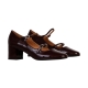 Ballerine Talon Cuir Emilie Karston Pivoine
