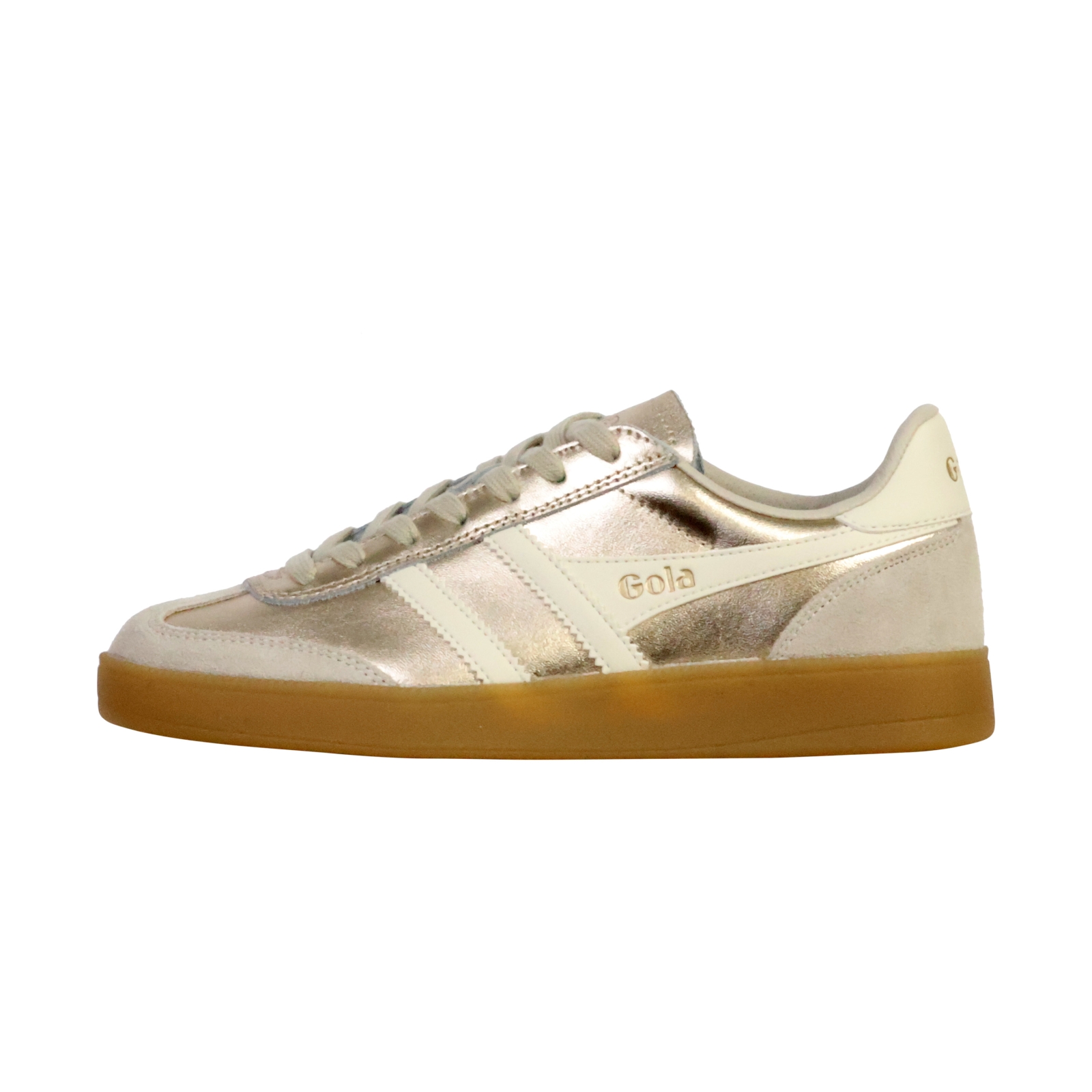 Basket Cuir Gola Viper Metallic