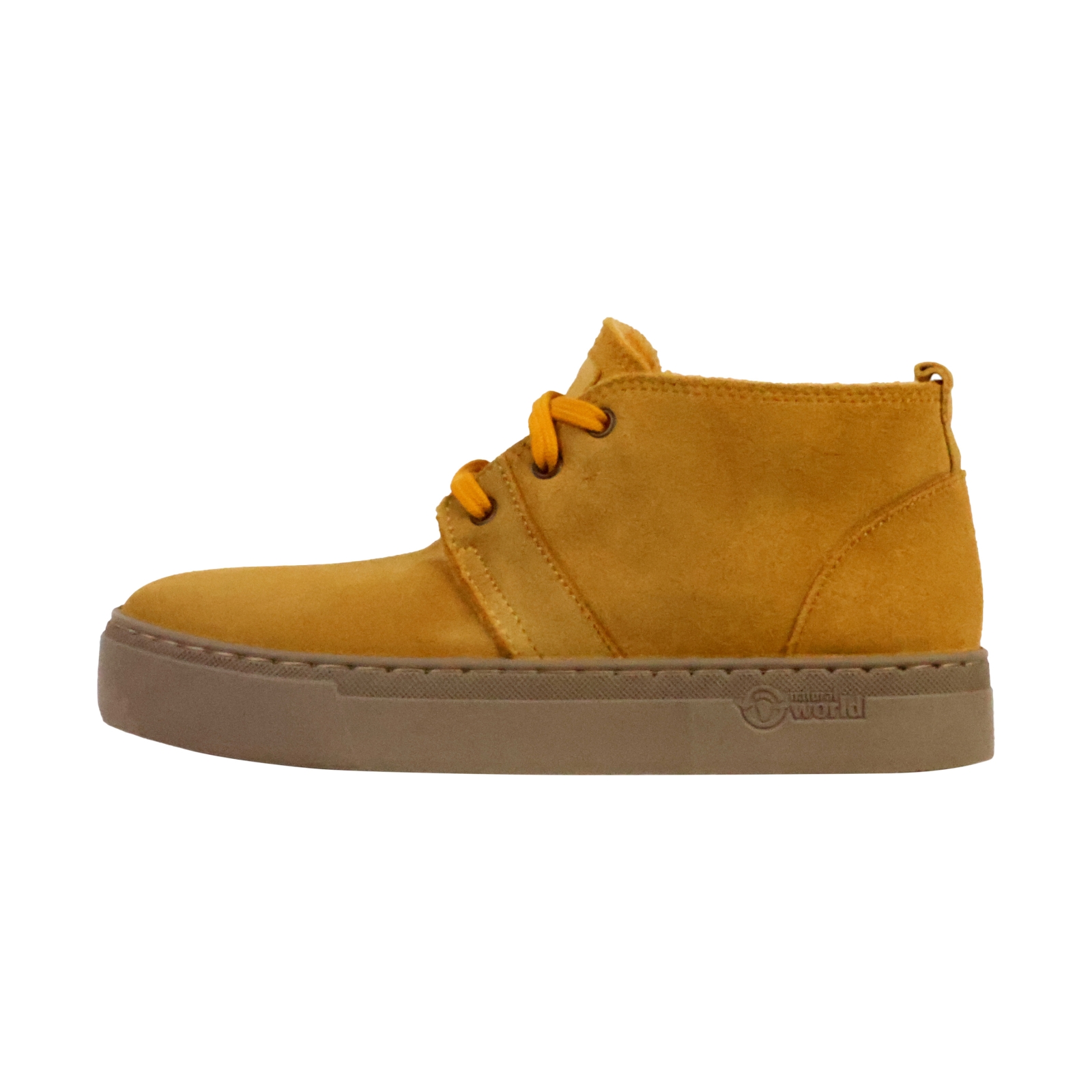 Basket Montante Cuir Natural World