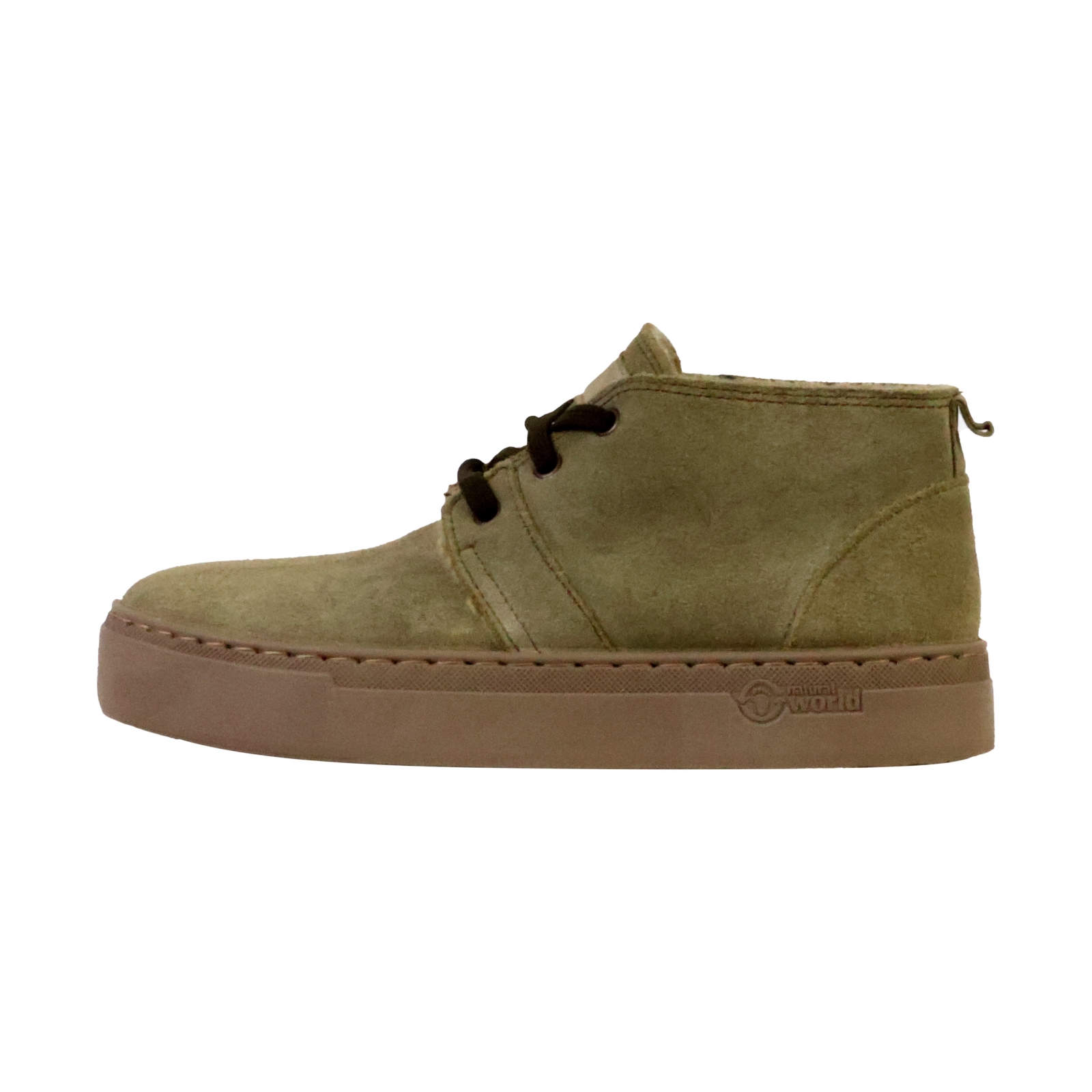 Basket Montante Cuir Natural World