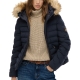 Doudoune Capuche SuperDry Fuji Faux Fuir Hood Padded
