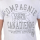 T-shirt Compagnie Canadienne CC2 Blanc / Gris
