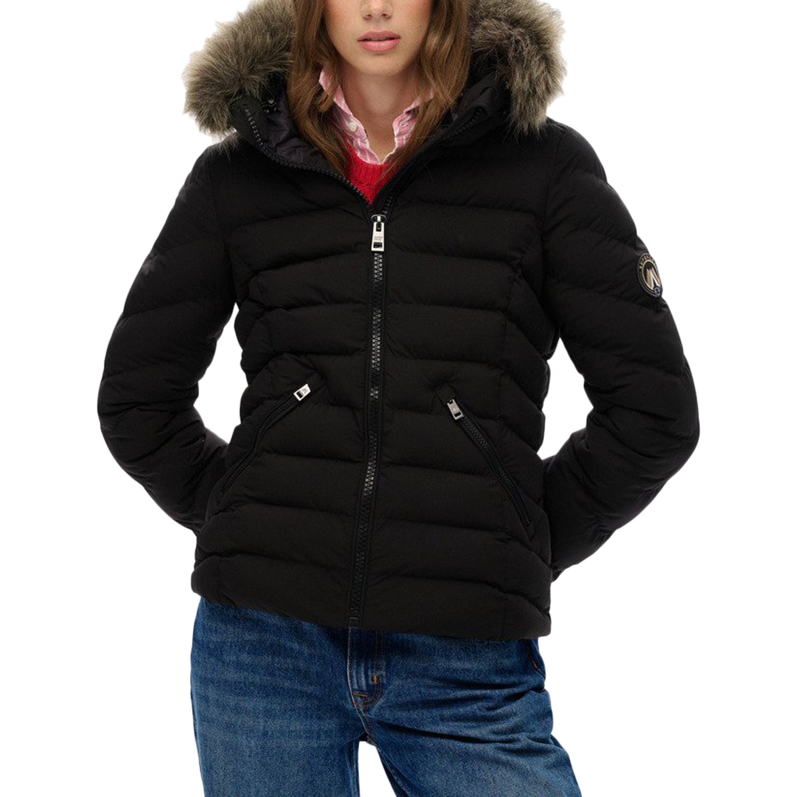 Doudoune à Capuche Superdry Fuji Faux Fur Padded