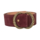 Ceinture Cuir Emilie Karston clotaire avec Pochette cadeaux