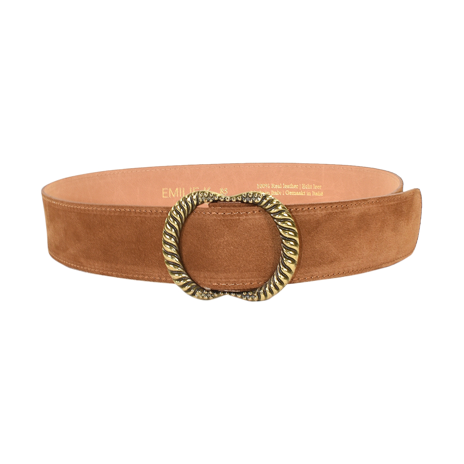 Ceinture Cuir Emilie Karston Clotaire avec Pochette Cadeaux