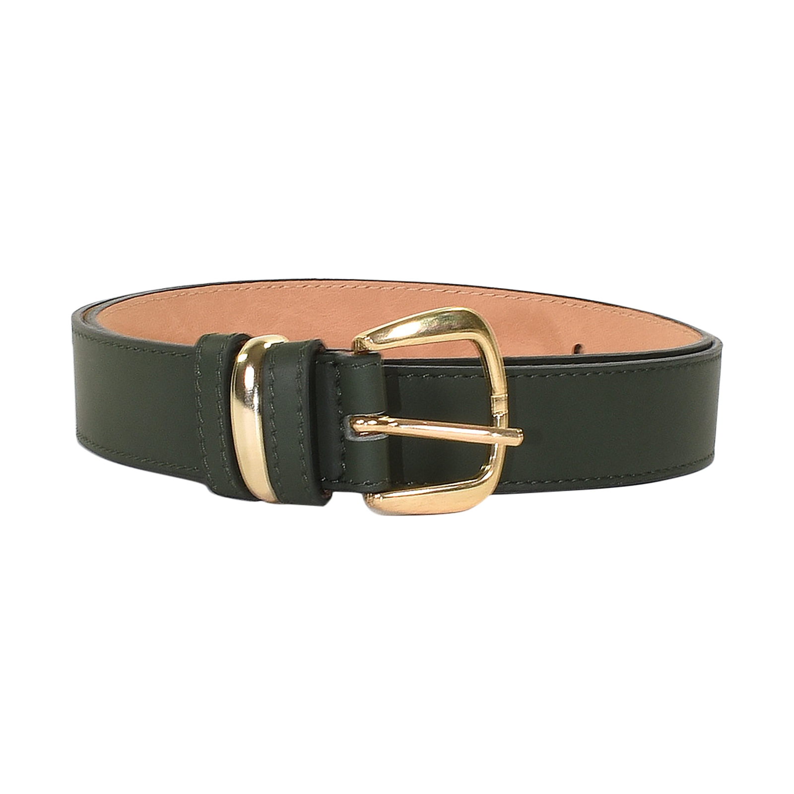 Ceinture Cuir Emilie Karston Rochelle avec Pochette Cadeaux
