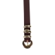 Ceinture Cuir Emilie Karston Lisbet avec Pochette Cadeaux