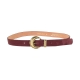 Ceinture Cuir Emilie Karston Damaris avec Pochette Cadeaux