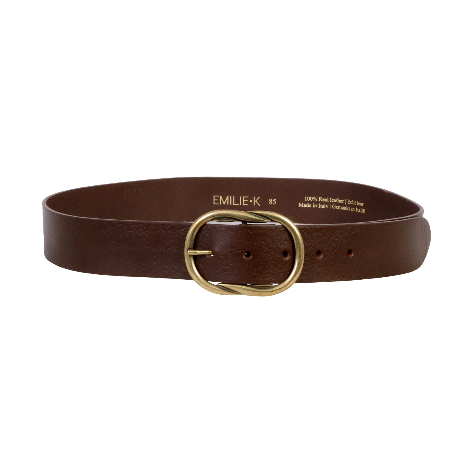 Ceinture Cuir Emilie Karston Kallista avec Pochette cadeaux