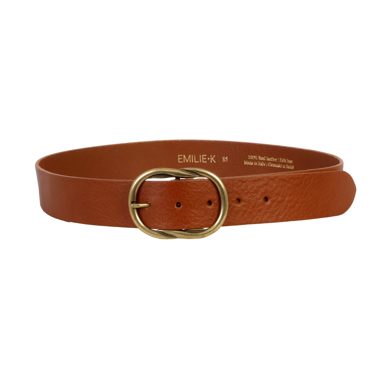 Ceinture Cuir Emilie Karston Kallista avec Pochette cadeaux