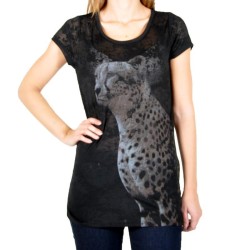 Tee Shirt Only Kitty Brigite Noir / Leopard