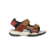 Sandales Cuir Geox Enfant J Borealis B A Elas Wax Syn