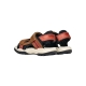 Sandales Cuir Geox Enfant J Borealis B A Elas Wax Syn