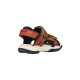 Sandales Cuir Geox Enfant J Borealis B A Elas Wax Syn
