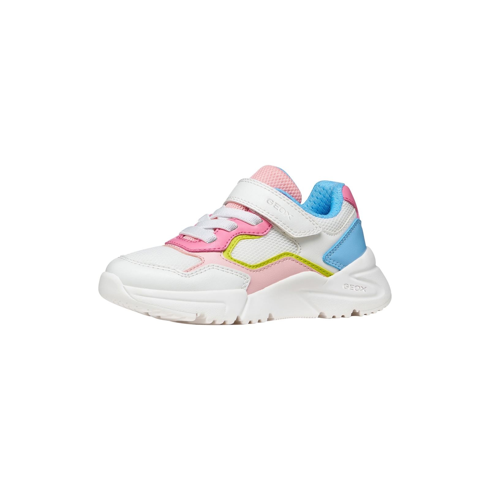 Basket Basse Enfant à Lacets Et Scratch Geox J Loftus