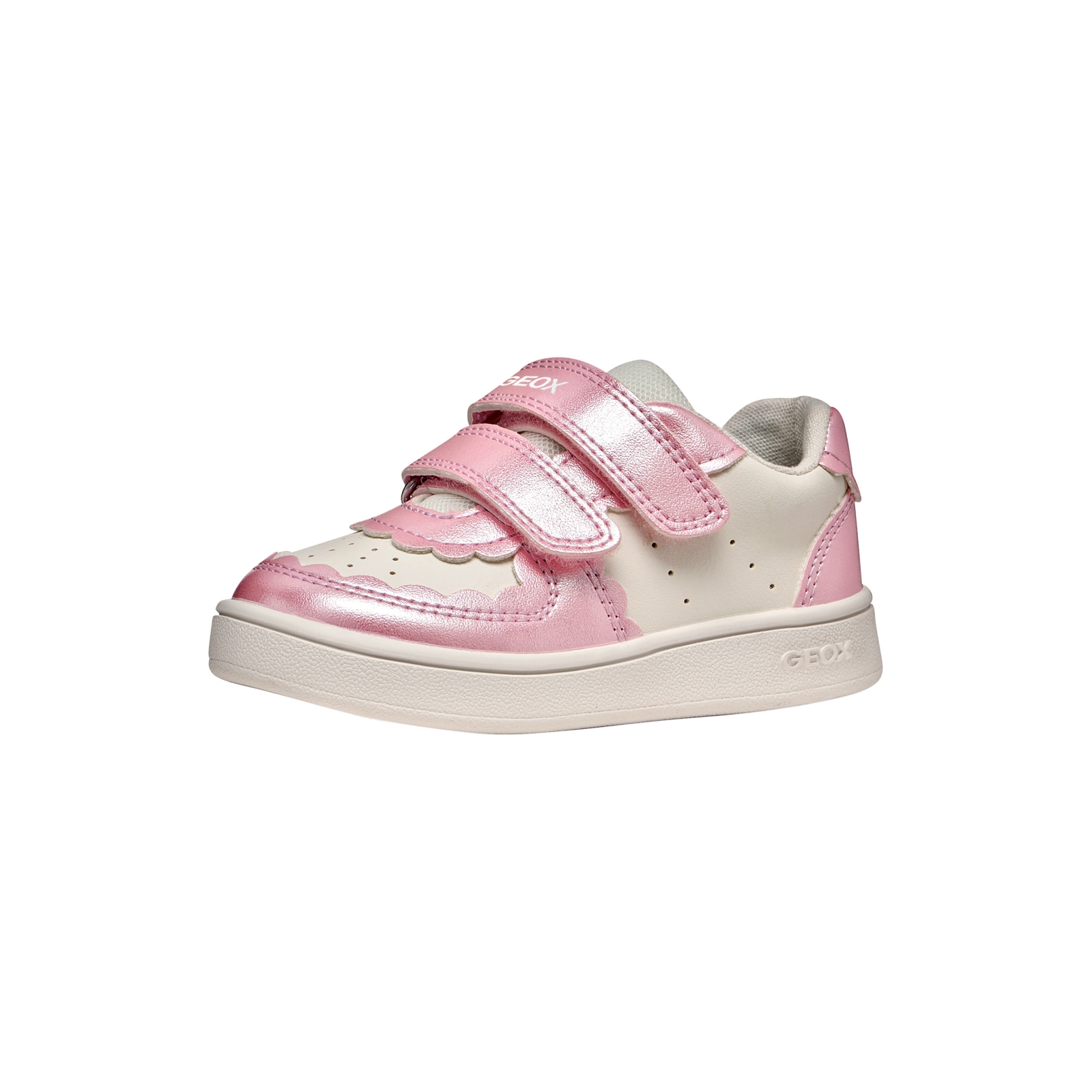 Basket à Scratch Geox Enfant Beclyper Geobuck Pearl