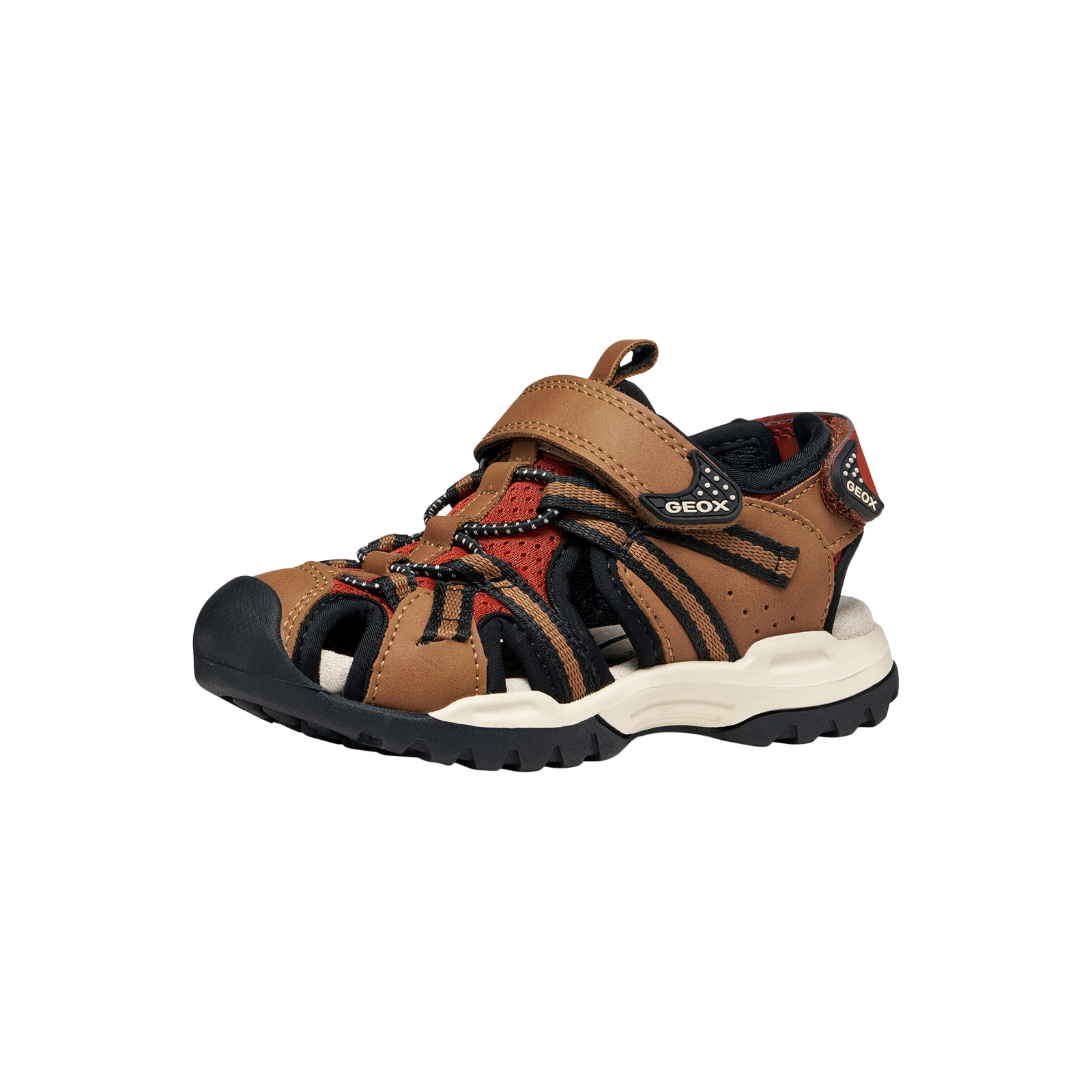 Sandales Cuir Geox Enfant J Borealis B.B Mesh Wax Syn