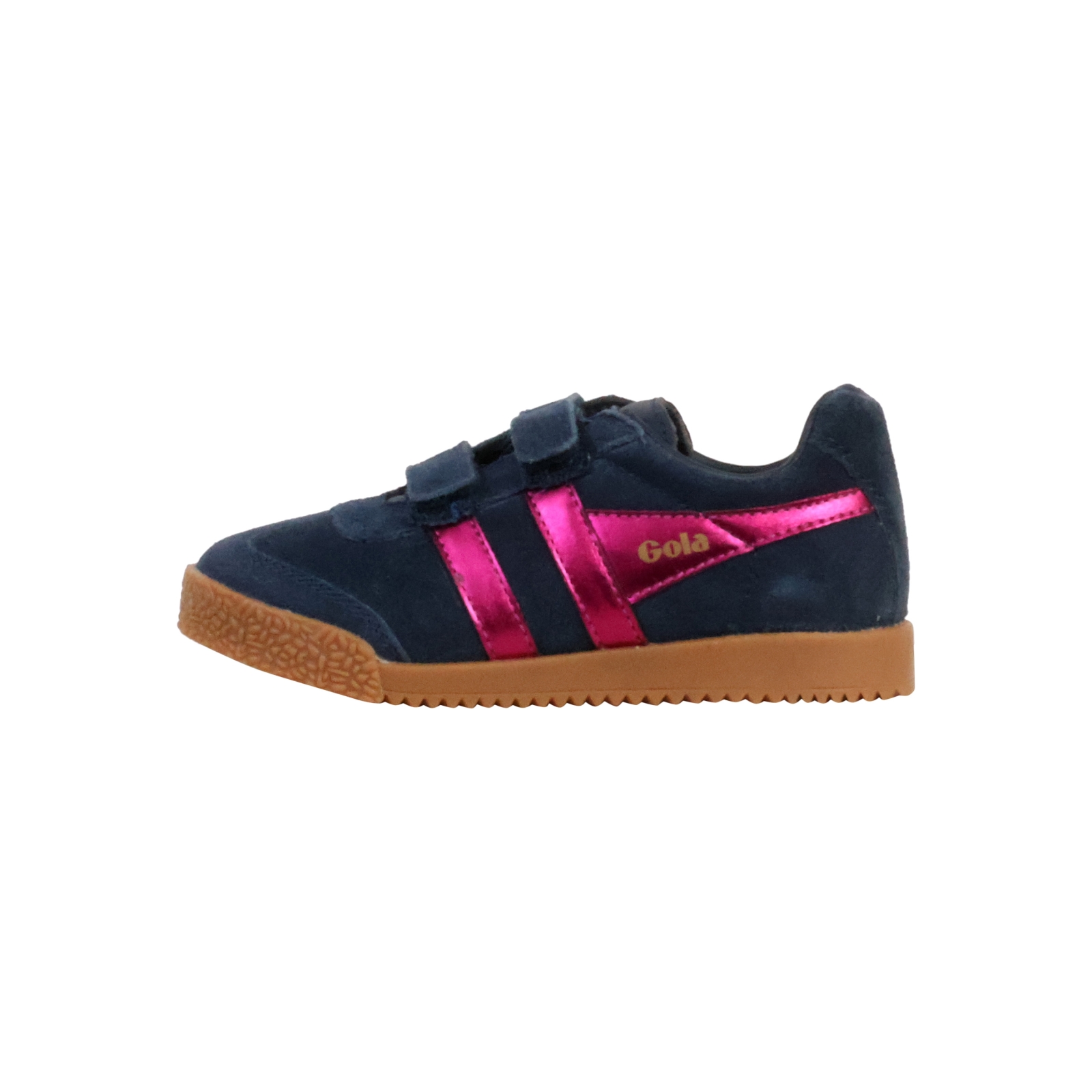 Basket Basse Cuir Enfant Gola Harrier Glitz Strap Trainer