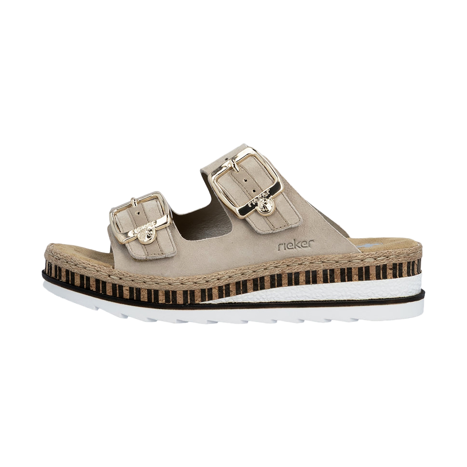 Sandales Compensées Cuir Rieker Montreux