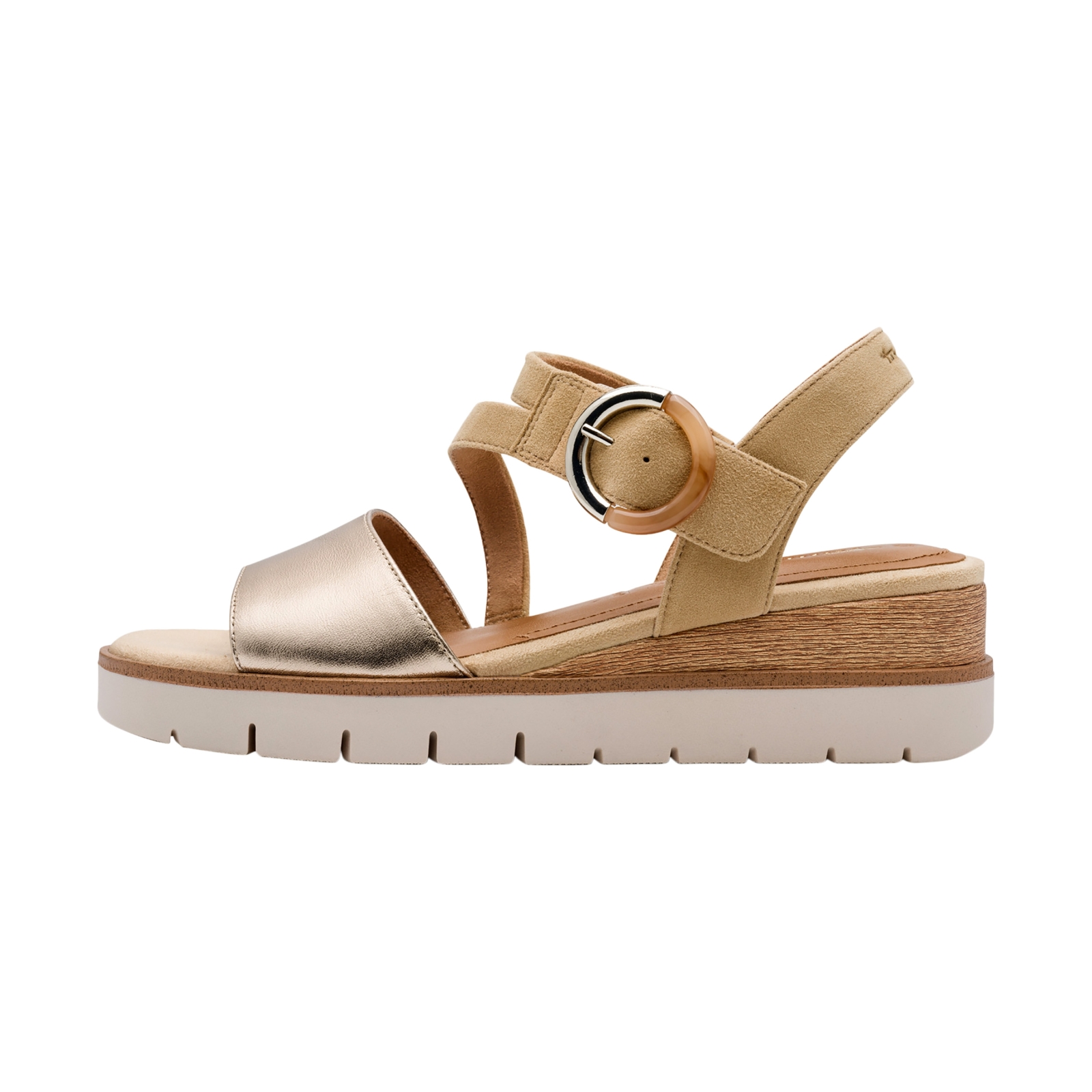 Sandales Compensées Cuir Tamaris