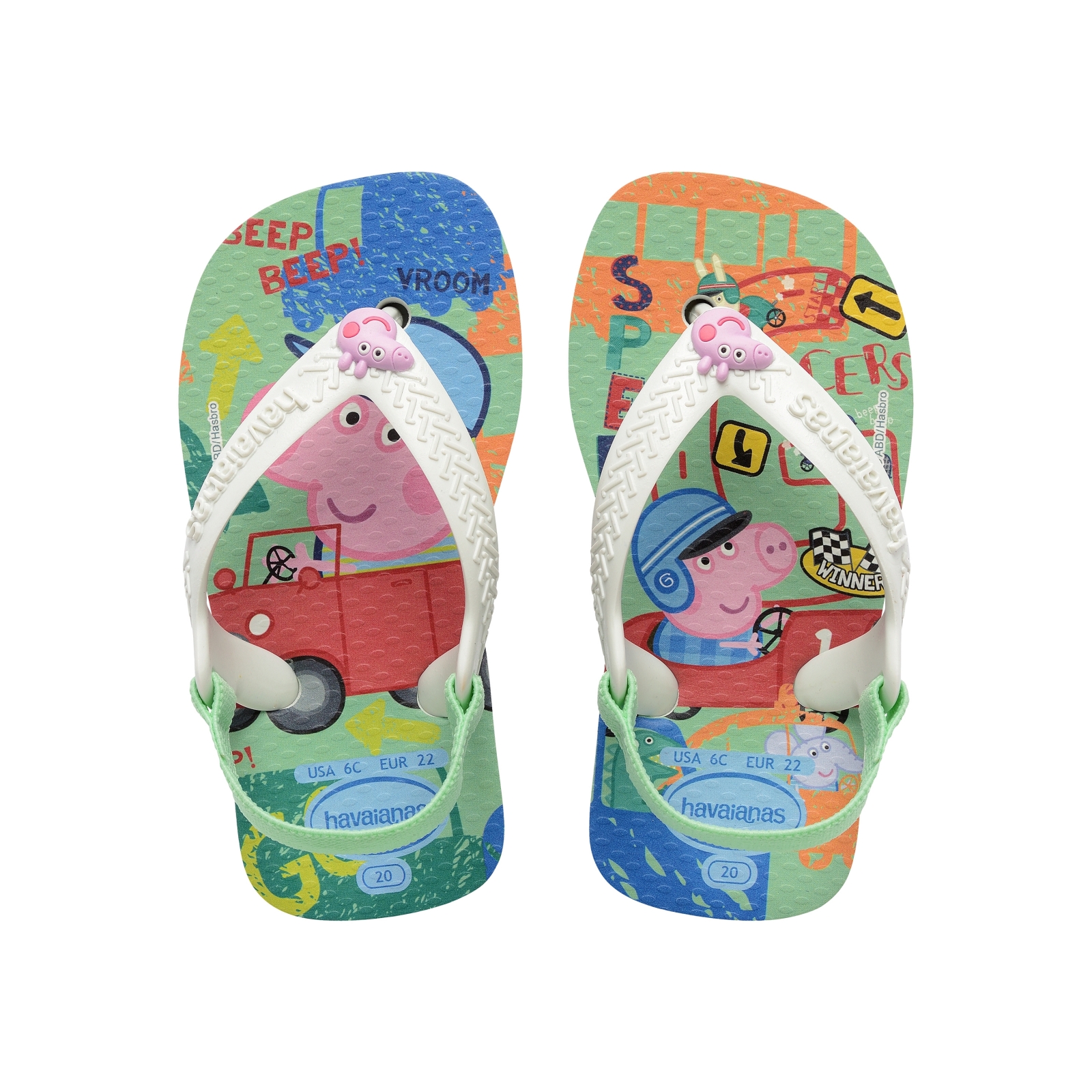 Tong Bébé à Élastique Havaianas N Baby Peppa Pig
