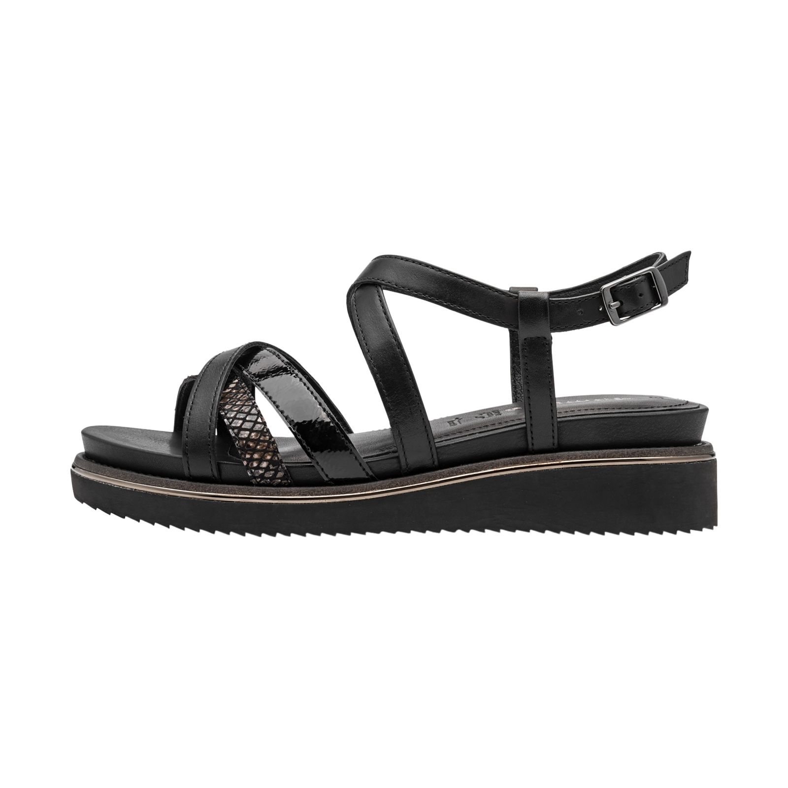 Sandales Compensées Cuir Tamaris