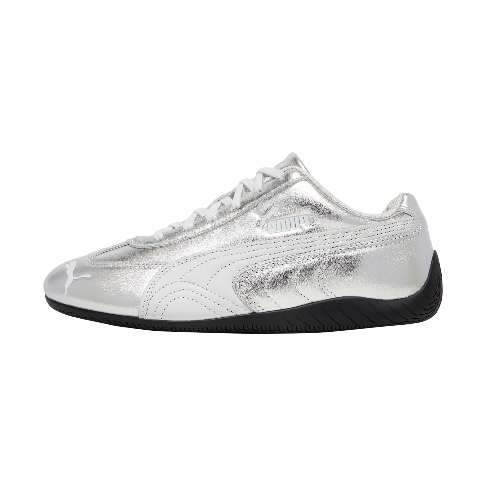 Basket Cuir Puma Speedcat Silver