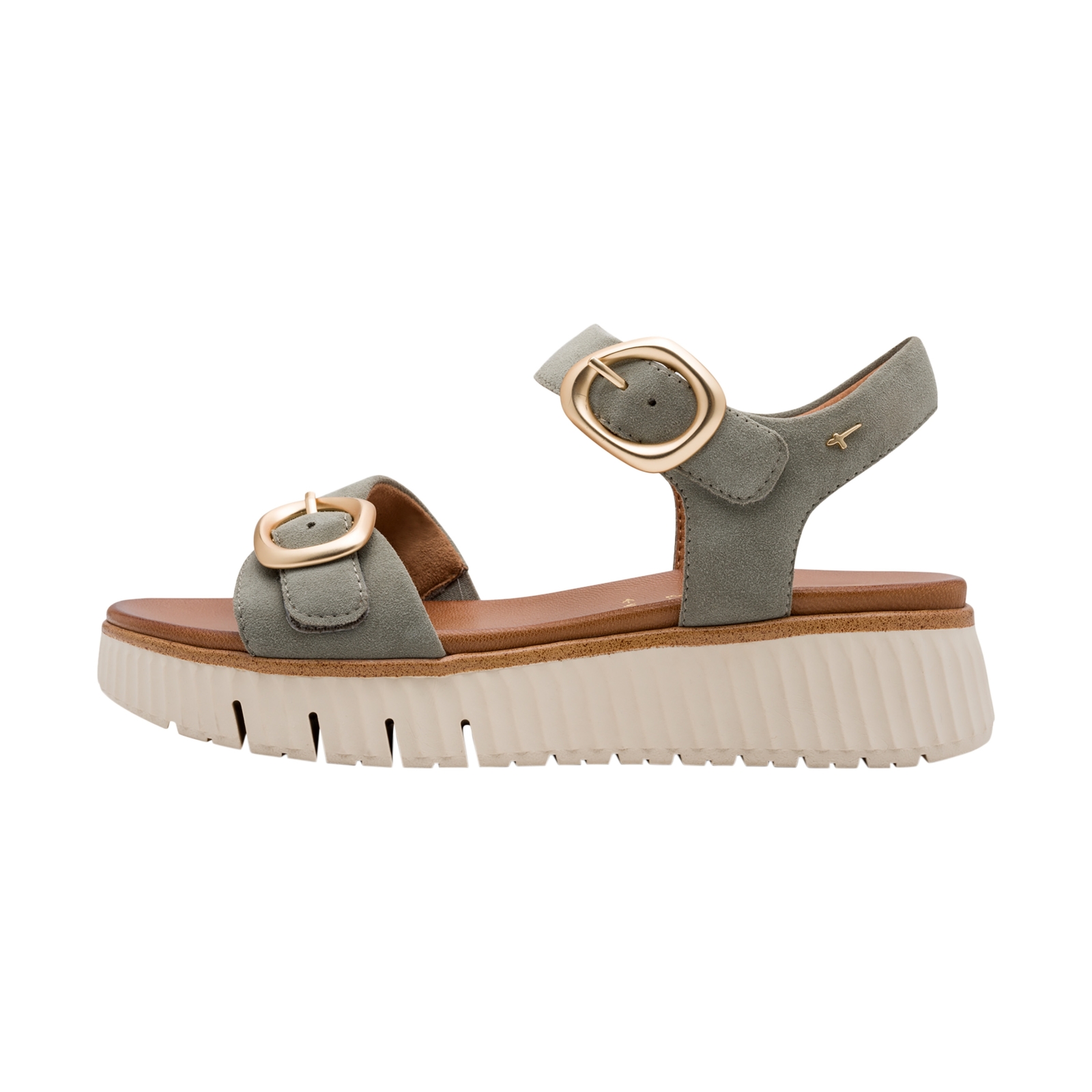 Sandale Compensé Cuir Tamaris