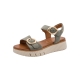 Sandale Compensée Cuir Tamaris