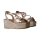 Sandales Compensées Cuir Emilie Karston Napolie
