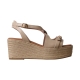 Sandales Compensées Cuir Emilie Karston Napolie
