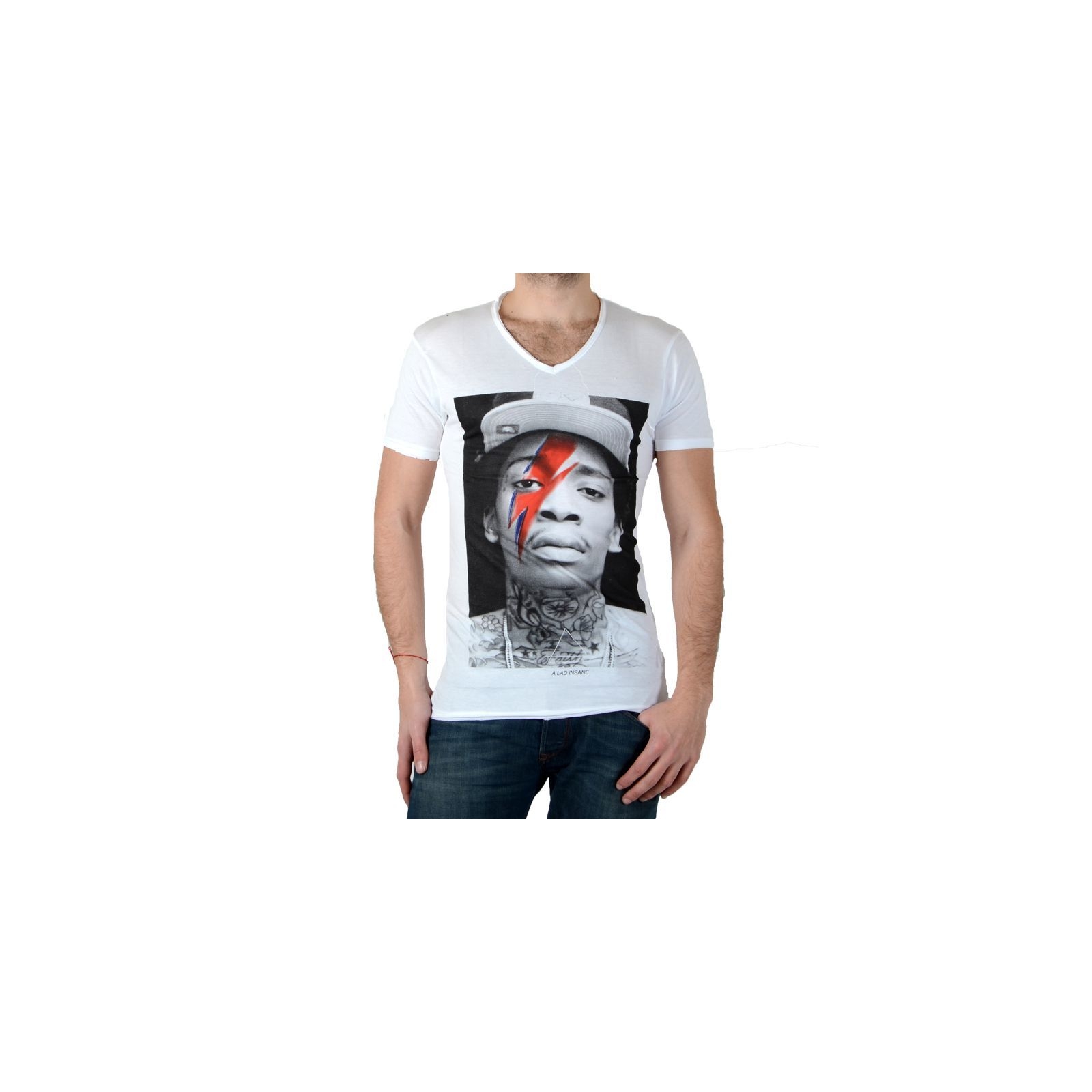 Tee Shirt Eleven Paris Kalifa M Wiz Khalifa Blanc
