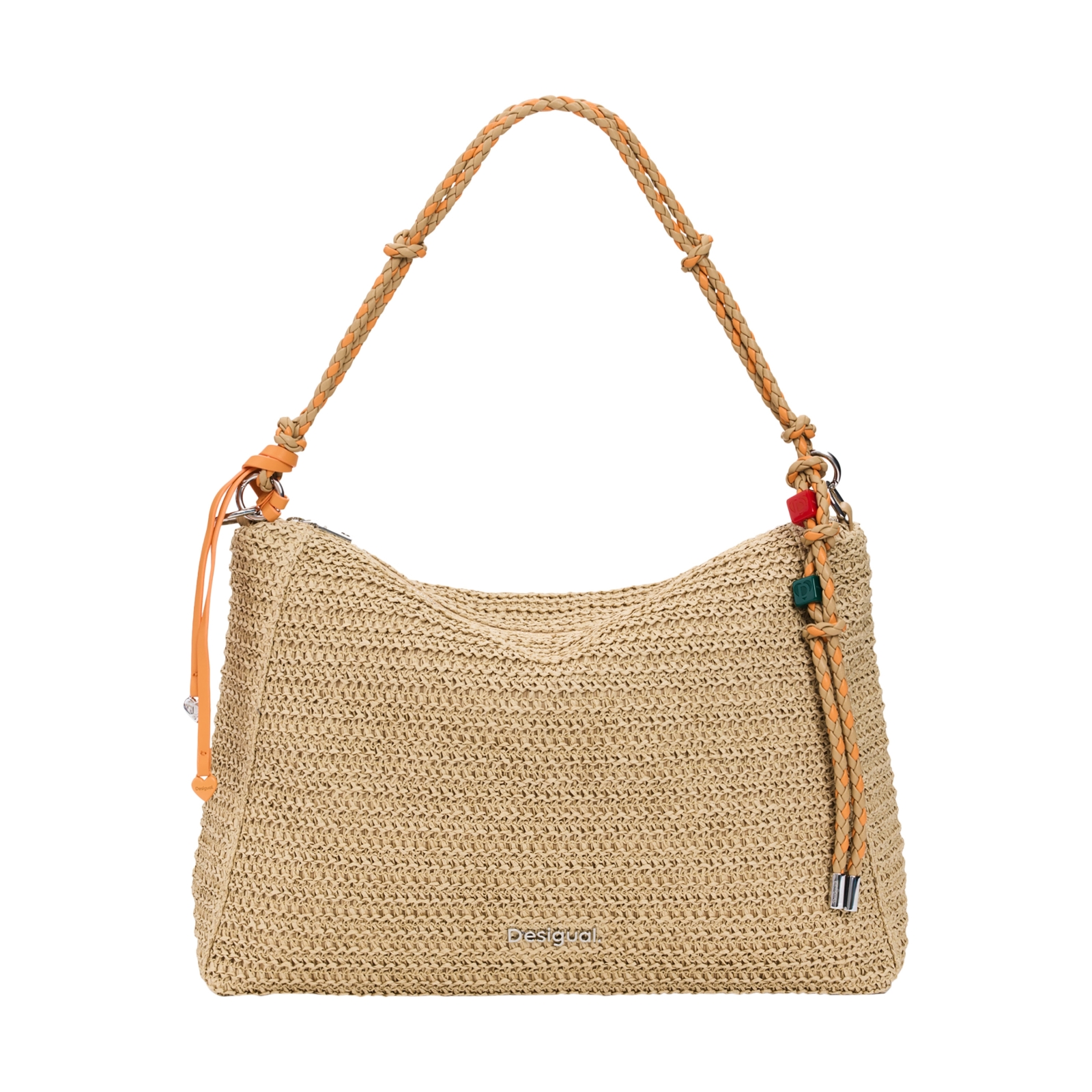 Sac à Main Desigual Half Logo Raffia Leiria