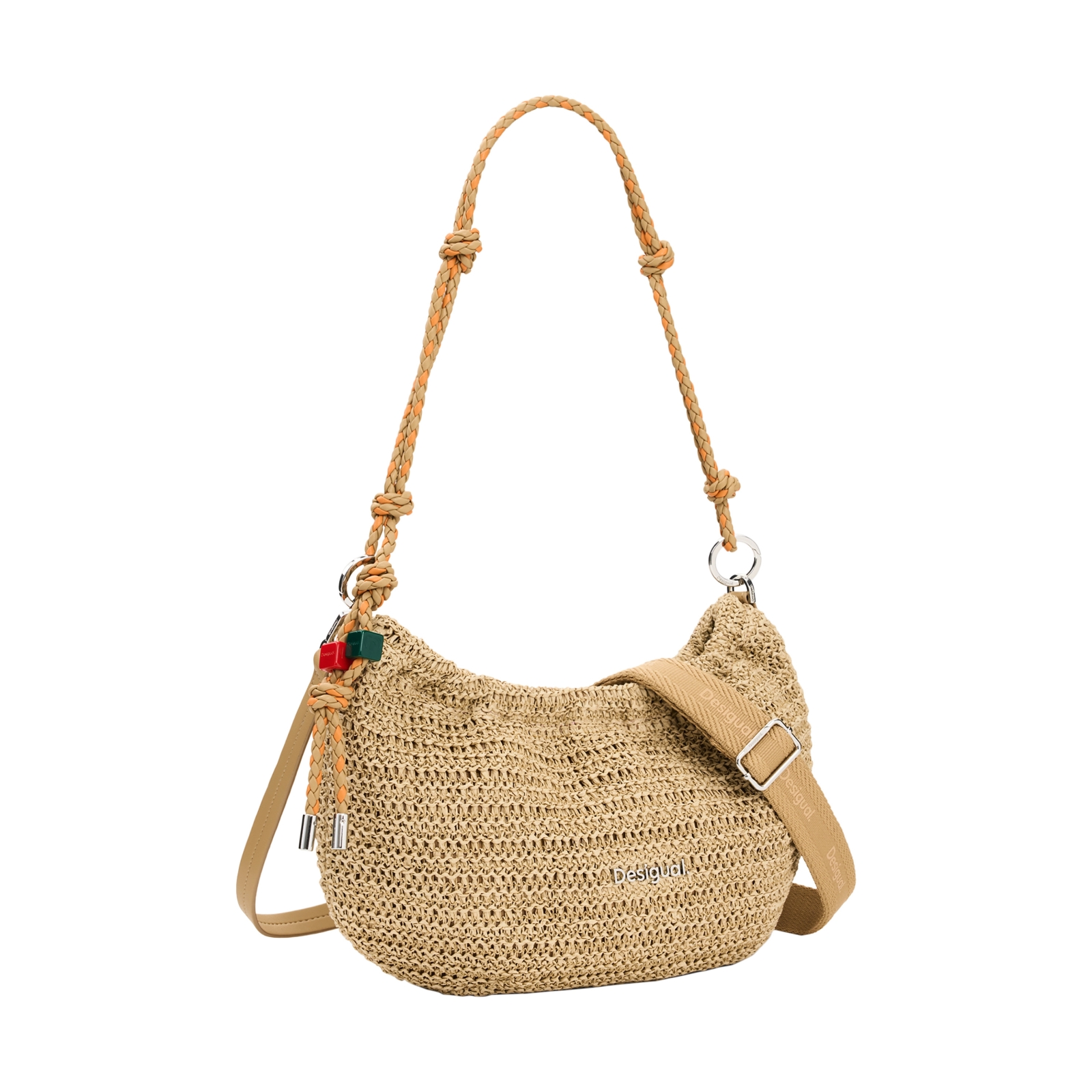 Sac à Main Desigual Half Logo Raffia Waverly