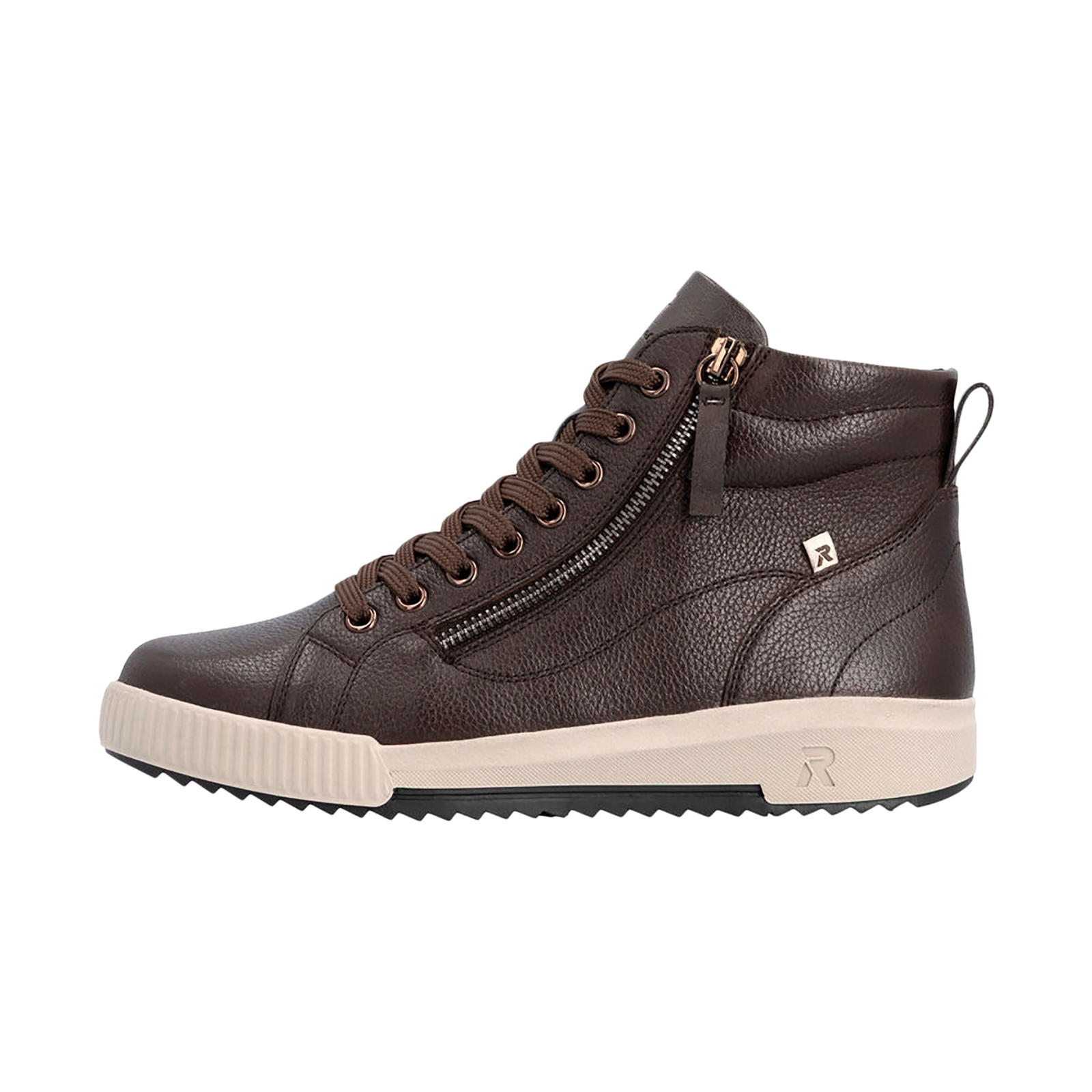 Basket Montante Cuir à Lacets Rieker Maya