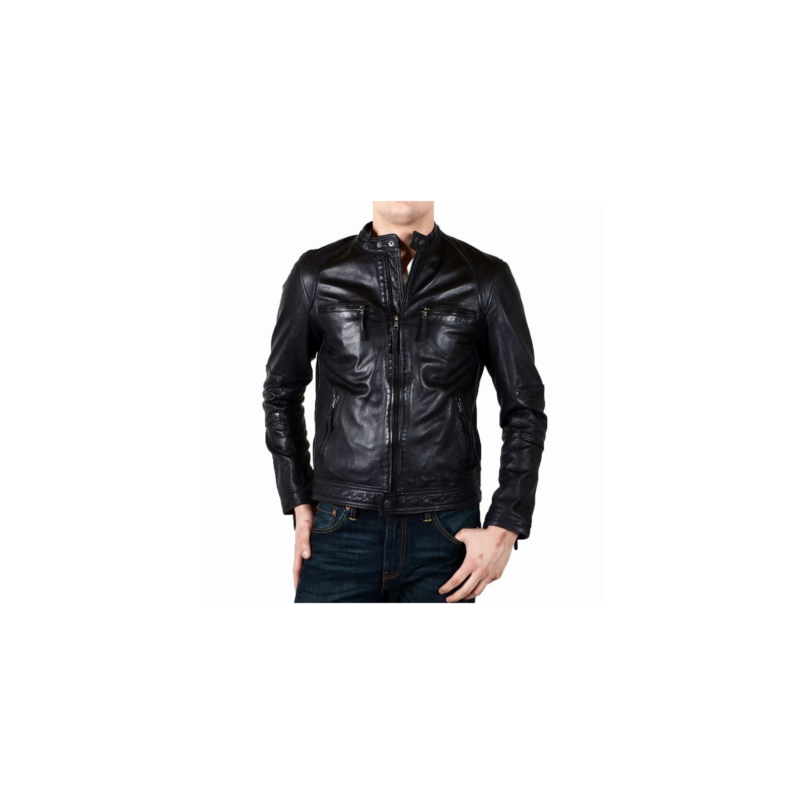 Blouson Redskins Cuir Nicholson Sunshine Noir