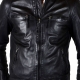Blouson Redskins Cuir Nicholson Sunshine Noir