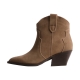 Bottines à Talon Cuir Super Mode Ideal Shoes
