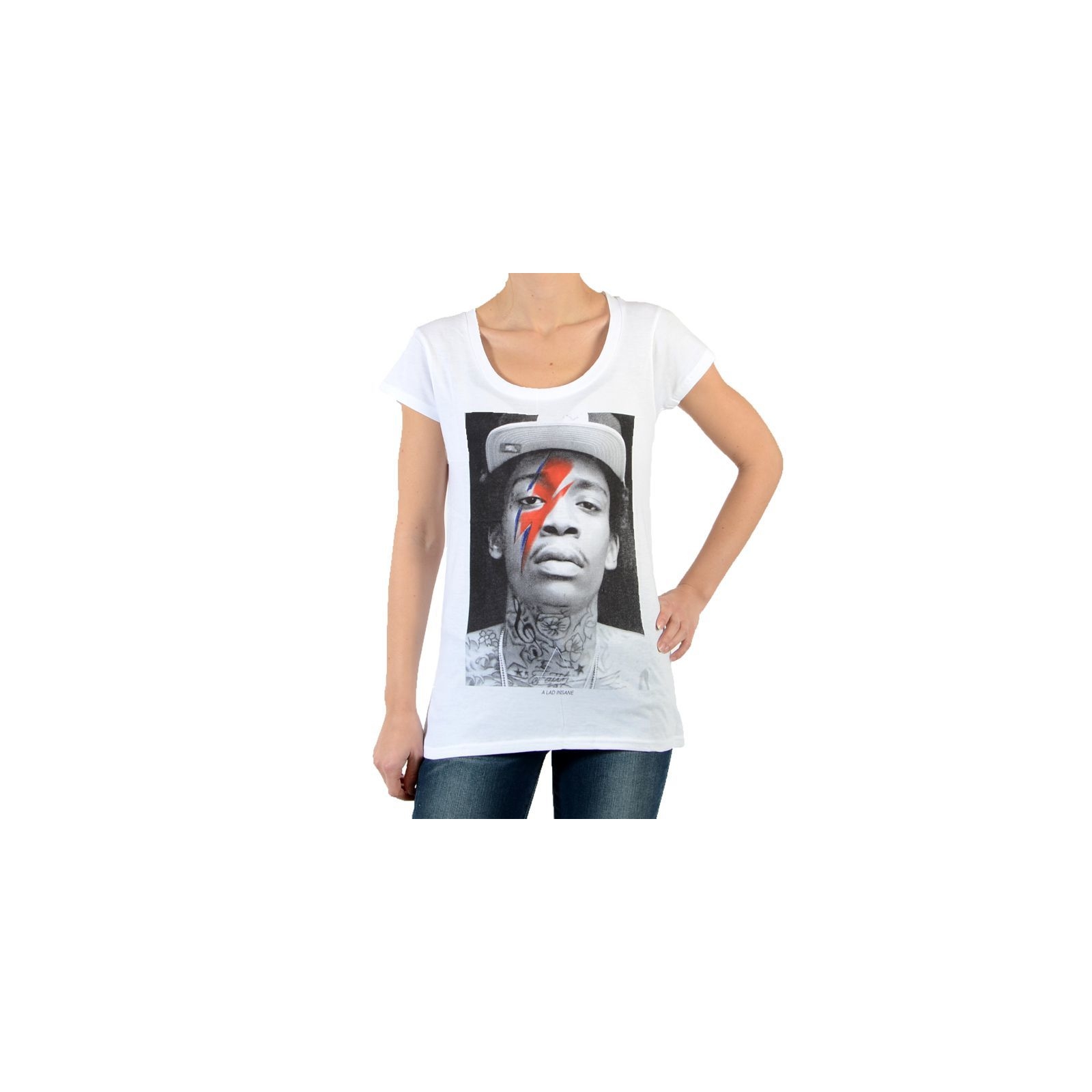 Tee Shirt Eleven Paris Kalifa W Eclair Wiz Khalifa Blanc