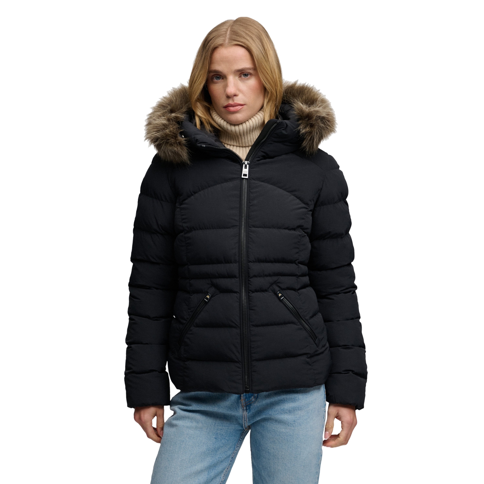 Doudoune à Capuche Superdry Faux Fur Fuji Padded