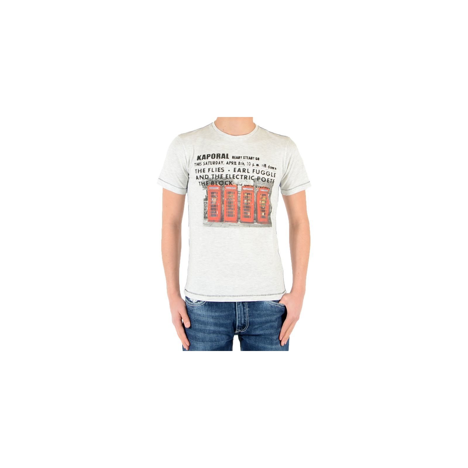 Tee Shirt Kaporal Enfant Thoop Ecru Melanged
