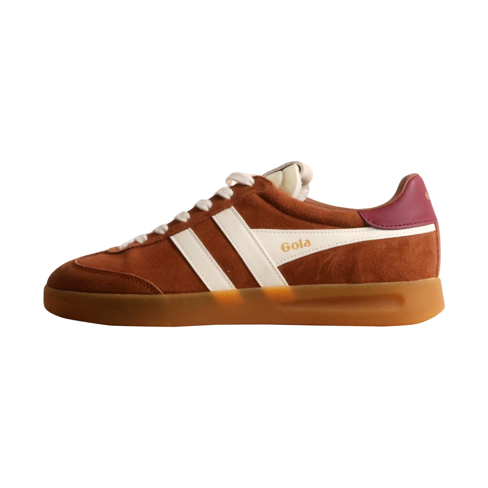 Basket Basse Cuir Gola Buttermilk/Gum