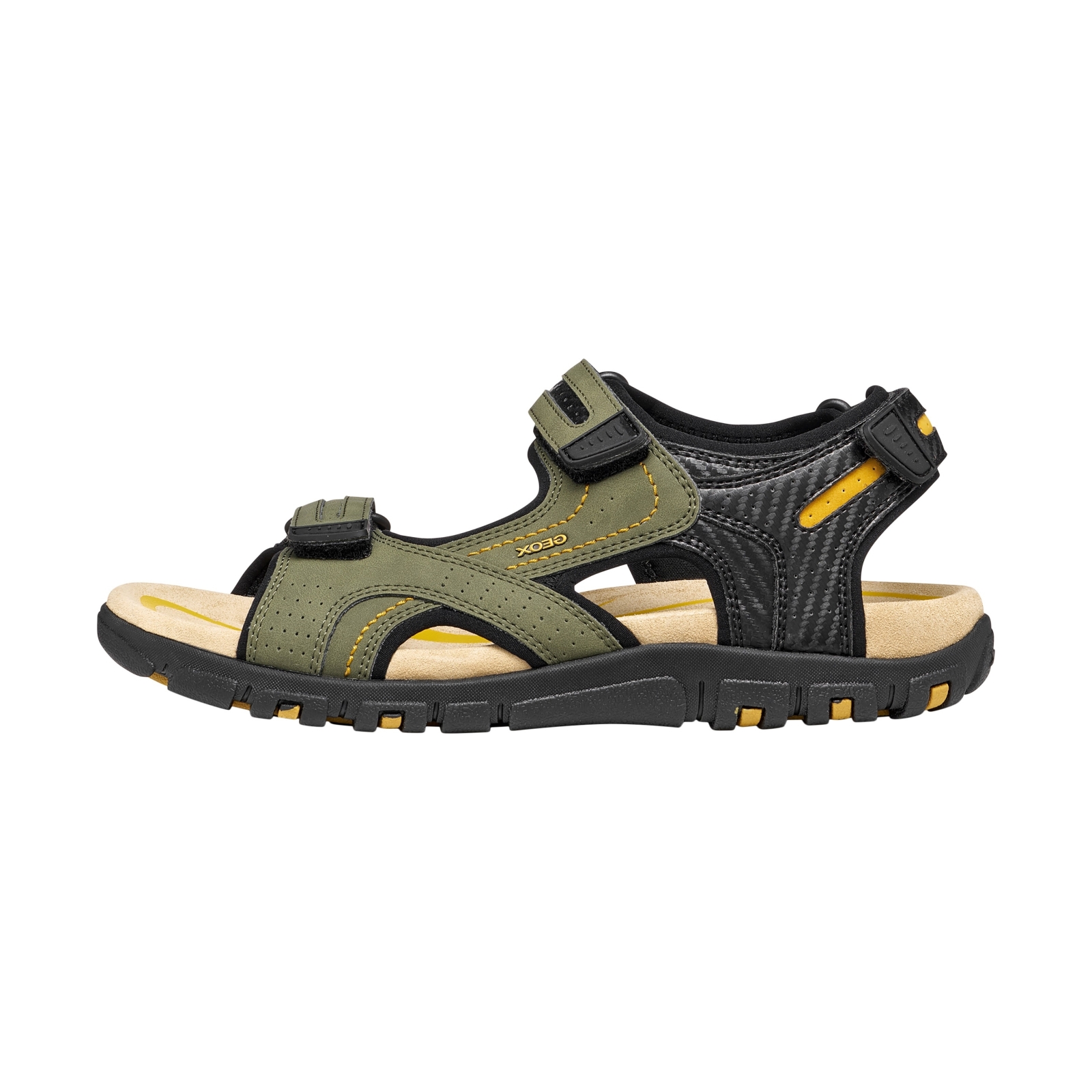 Sandales Cuir Geox U Strada C Wax SYNT LEA